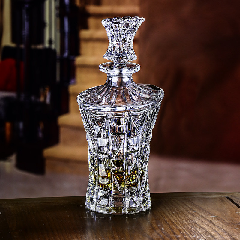 酒瓶水晶捷克进口玻璃酒樽威士忌洋酒透明醒酒家用酒壶