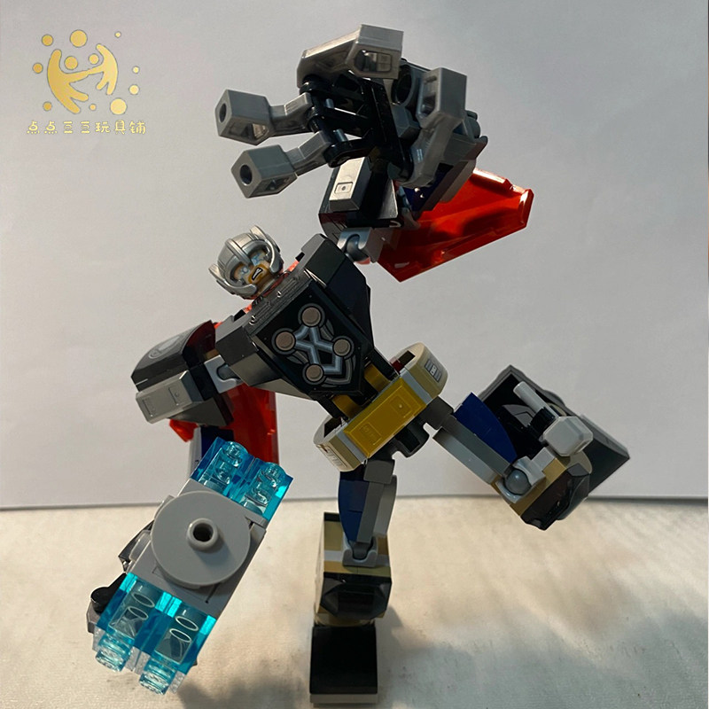 lego乐高76169漫威超英系列雷神机甲男孩子儿童塑料积木