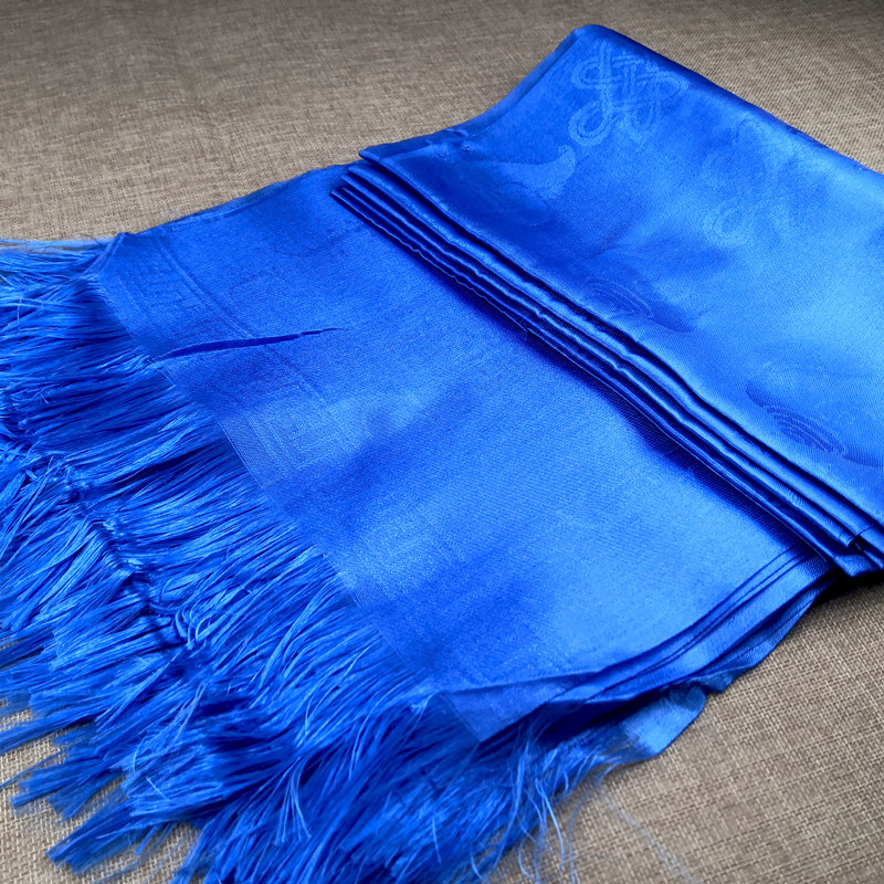 藏族蒙古哈达饰品吉祥白色蓝色五色汽车装饰瑜伽藏族哈达