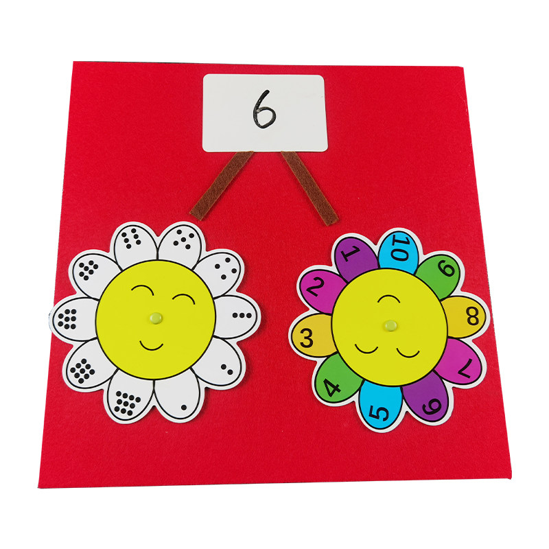 宝宝早教玩具数字认识配对手工创意粘贴类