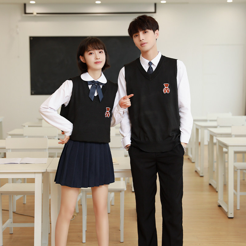 台湾毕业班学院高中风琴衬衫校服白衬衫演出服中学生学生校服