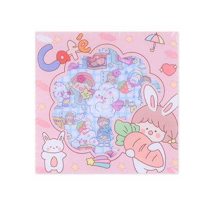 千纸鹤可爱少女彩纸手工正方形儿童卡通萌妹双面印花幼儿园折纸