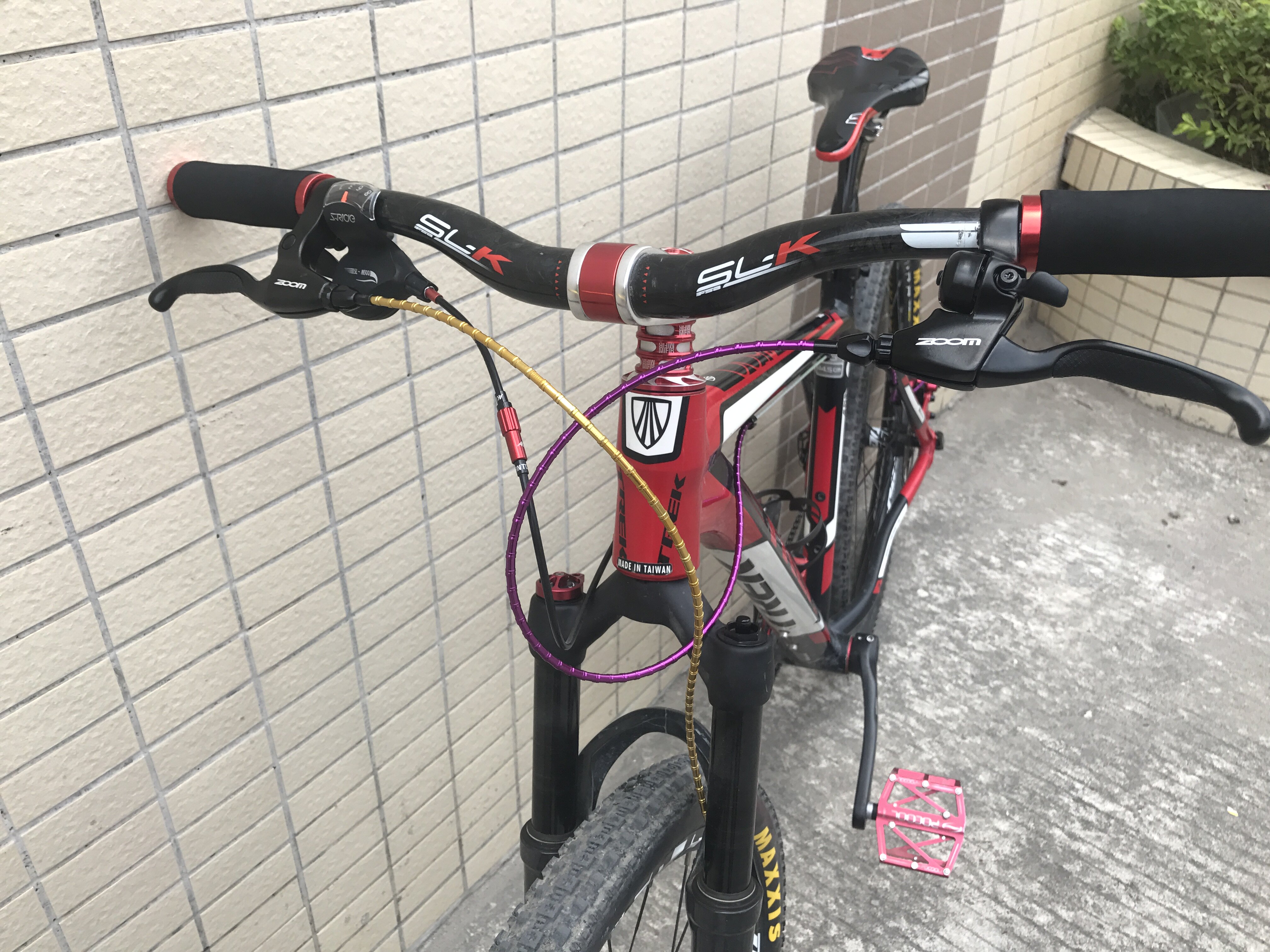 刹车车把台湾zoom山地自行车铝合金折叠铃铛断电自行车刹车装置