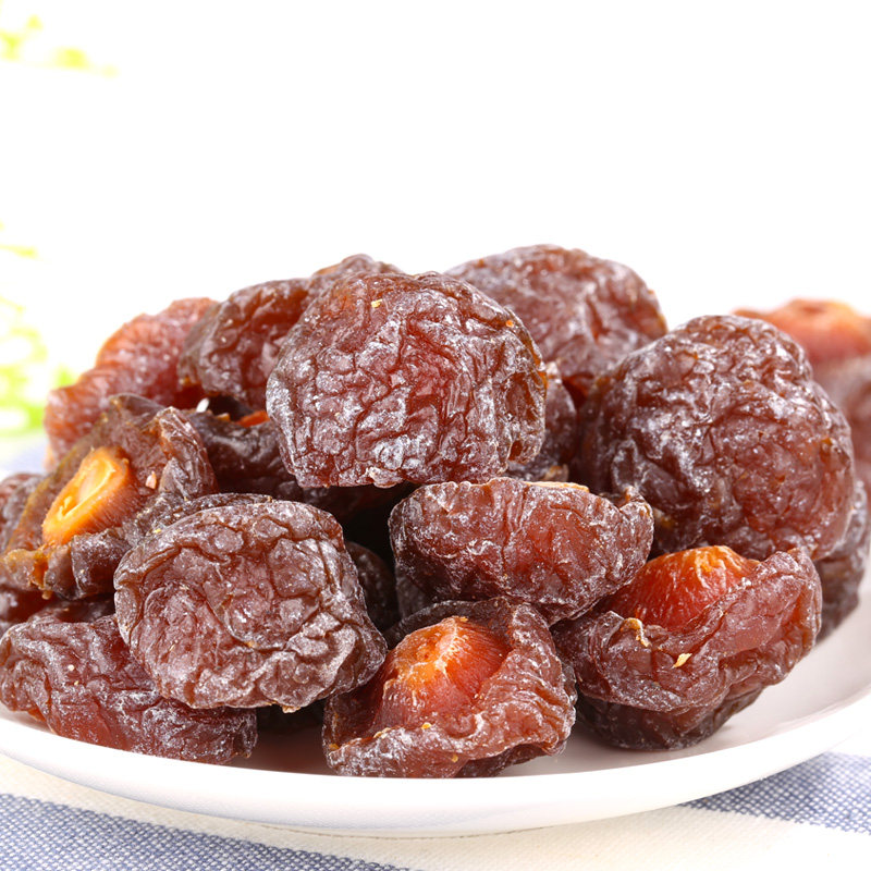 玫瑰半梅蜜饯半边梅子鸳鸯梅话梅散装半月梅干零食果脯500g包邮