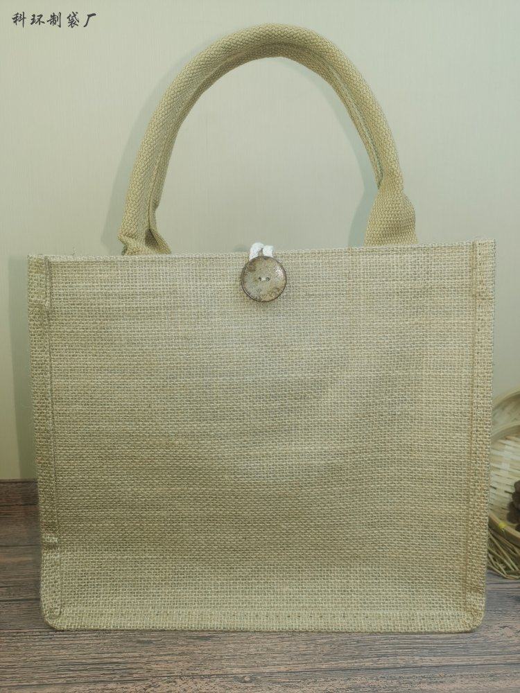 黄麻麻布购物袋麻袋手提单肩复古包棉麻购物袋
