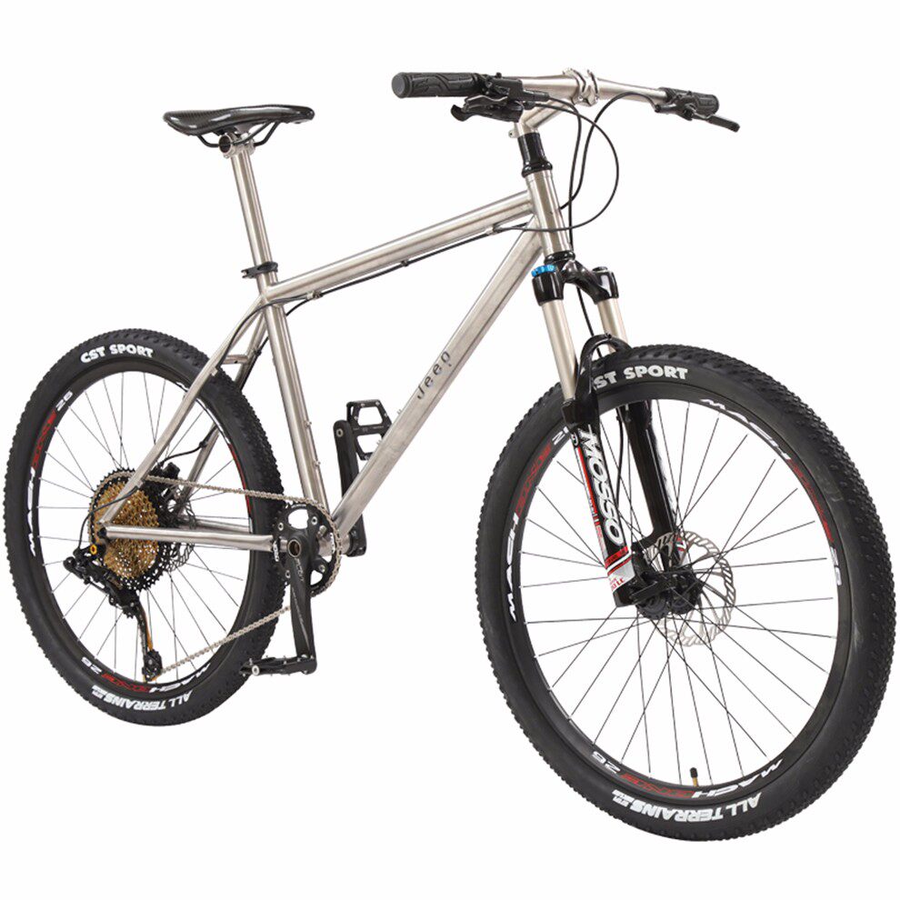 吉普jeep自行车钛合金车架山地车26寸自行车进口12速男女山地油刹