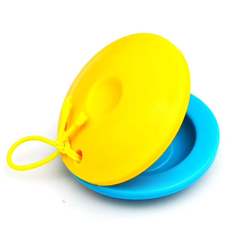 木质响板儿童口才幼儿园早教响指板早教奥尔夫乐器青蛙塑料圆舞板