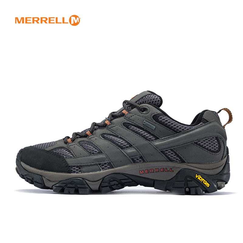 MERRELL迈乐MOAB 2徒步鞋GTX防水户外男鞋防滑耐磨抓地登山鞋