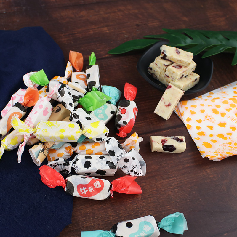 牛轧糖包装纸糖纸牛扎糖雪花酥糖果包装袋100张包糖的纸家用手工