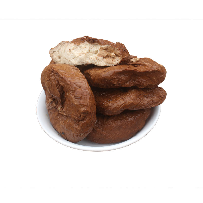 安徽泾县章渡农家自制豆腐干蒲包包干手工石磨酱豆腐干