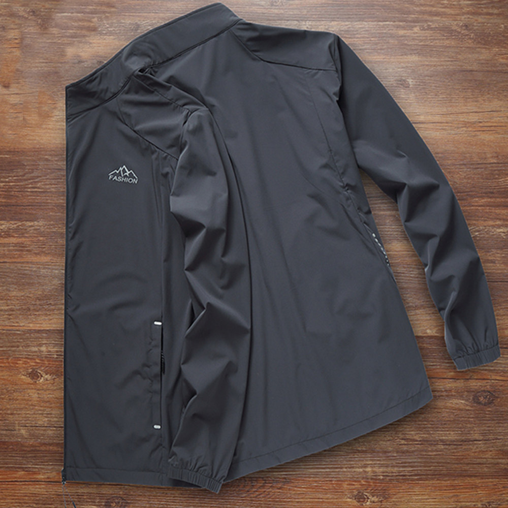 防晒衣男士夏季冰丝透气外套轻薄加肥加大码皮肤衣防晒服防紫外线