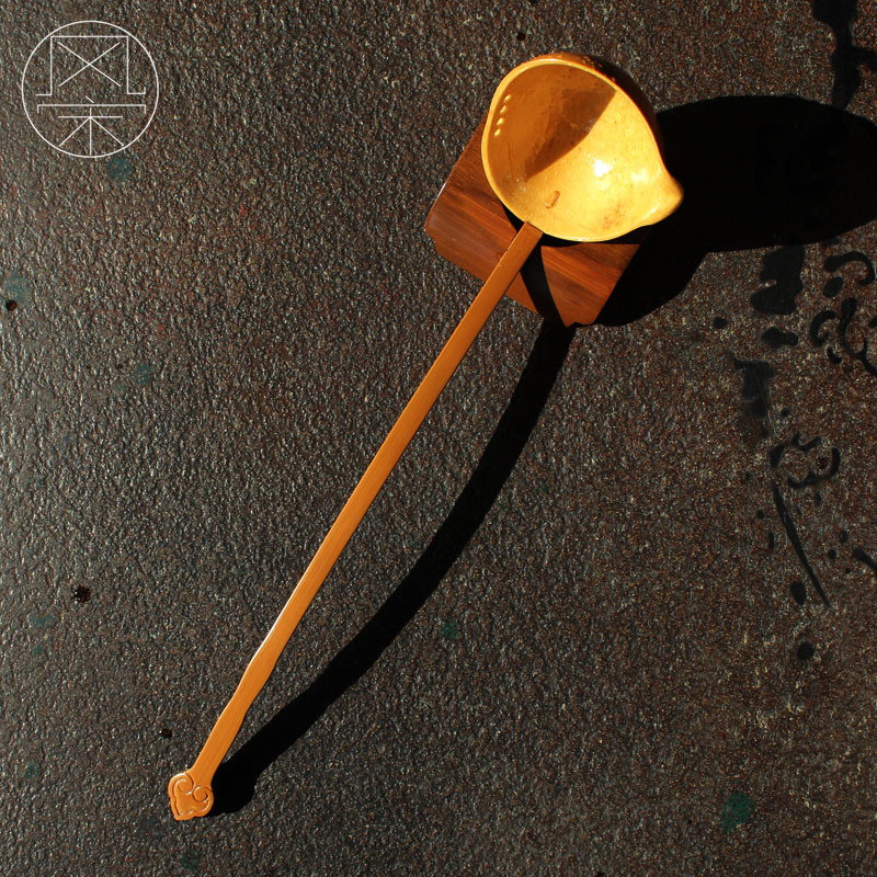 葫芦水勺分茶勺舀酒勺子手工雕刻竹柄精美包装茶道