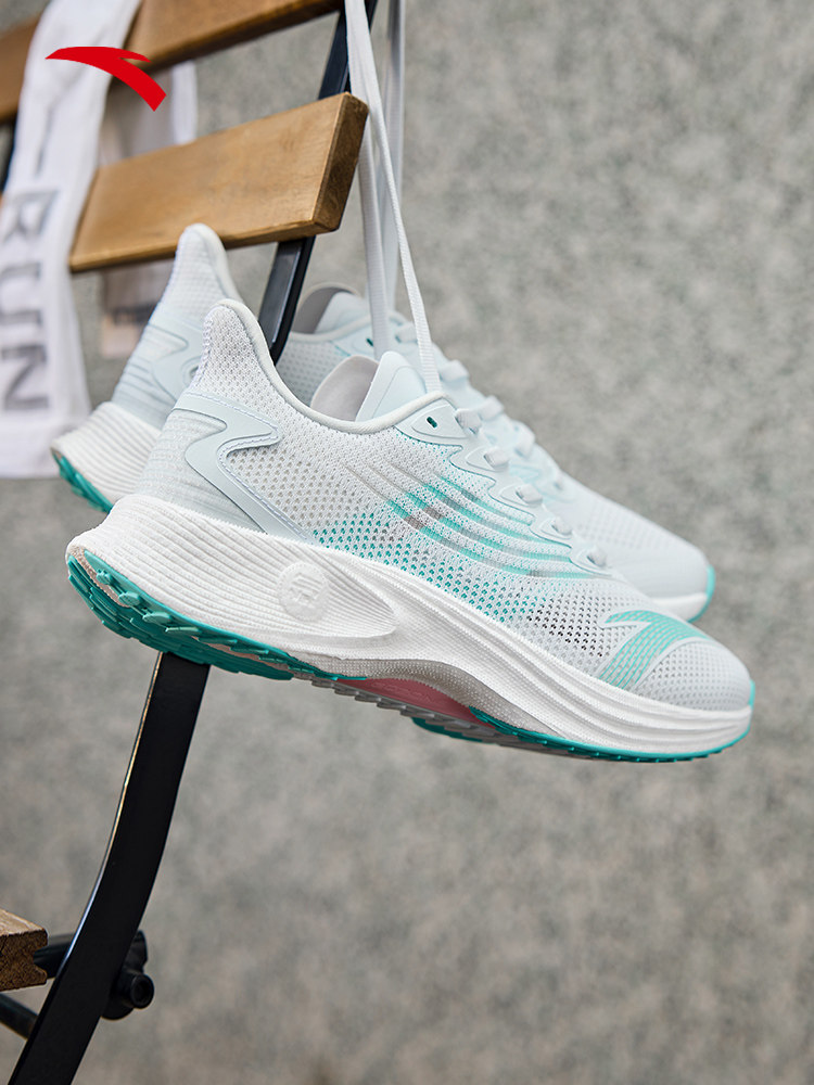 安踏马赫丨氮科技专业跑步女鞋轻质中考考试跑步鞋