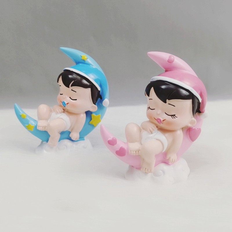 宝宝生日蛋糕装饰摆件奶嘴娃娃生日派对烘焙甜品节日装扮用品