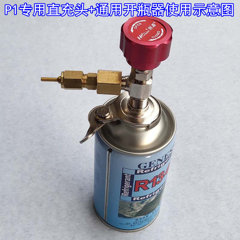 忽必烈p1饲料r134ar22气直冷媒雪种直充头空调气体空调配件