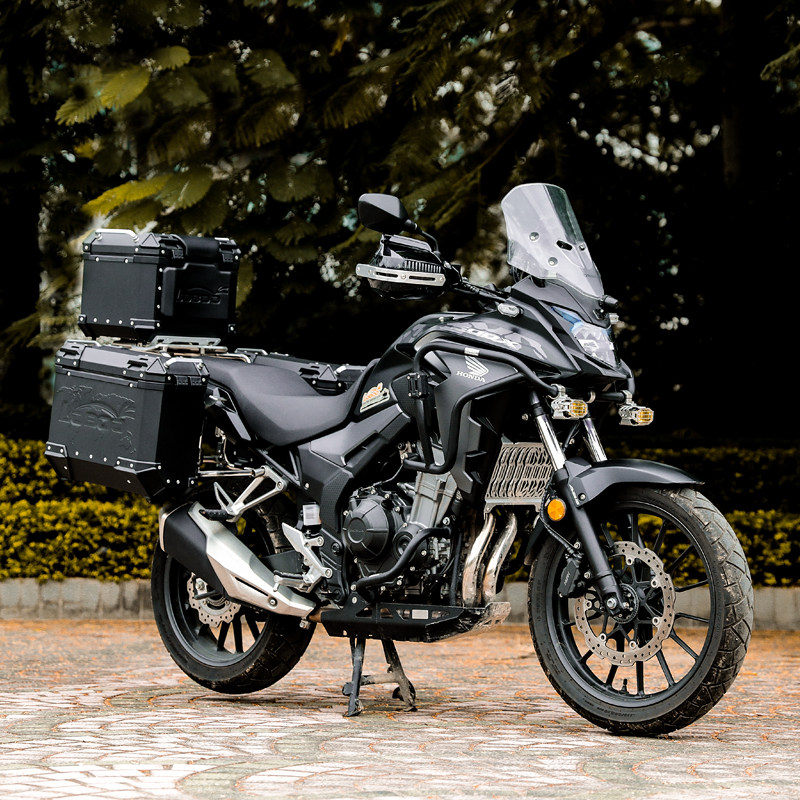 适用于本田cb500x三箱边箱尾cb400x铝合金后备loboo萝卜摩托车尾箱