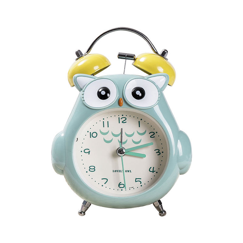儿童小闹钟女卡卡通创意小学生闹铃可爱钟表摆件台钟