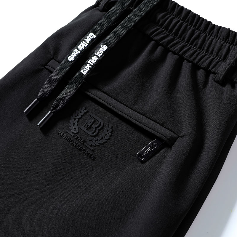 休闲长裤男夏季薄款冰丝2022男裤宽松直筒潮流新款男装运动裤子男