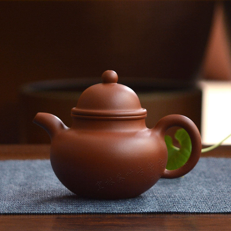 经典陶坊宜兴宜兴紫砂紫砂壶手工寿珍掇球壶紫泥朱泥茶壶