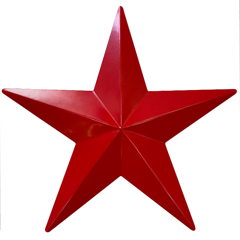 铁艺五角星立体定制壁饰挂饰酒吧装饰品铁皮吊顶壁饰