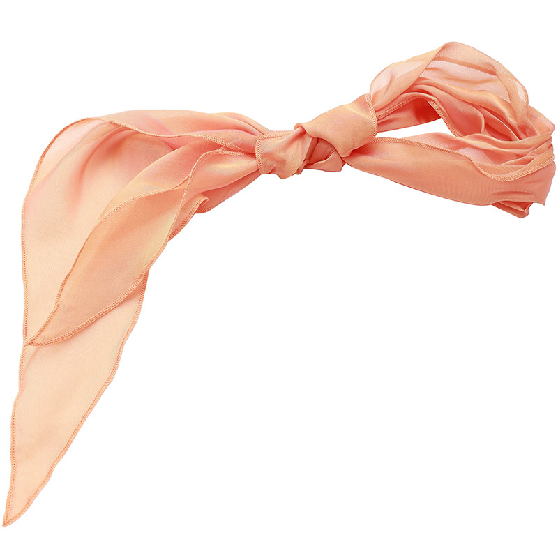 欧可搭配小物三角形真丝薄纱半透丝巾百搭装饰围巾