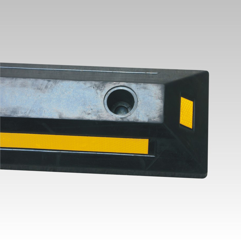 鸿先停车厂定位器橡塑防撞墩地垫汽车倒车档车轮限位器止位器挡车