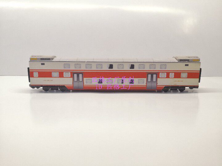 匹格工厂n比例syz25b低开门硬卧车双层列车3d纸模diy火车地铁模型