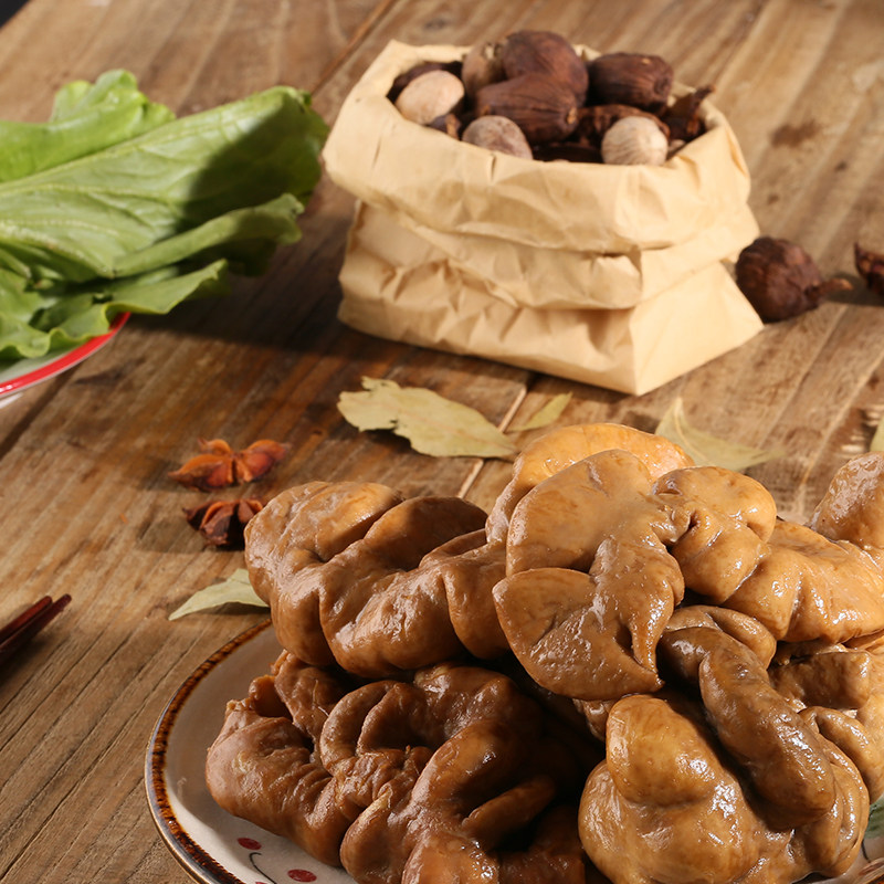 潮汕特产卤水五香卤猪大肠 猪肥肠 猪肠 汕头传统卤味 500克