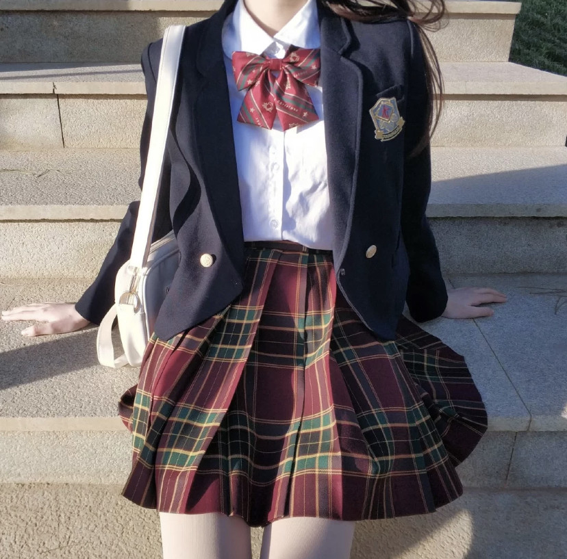 新年格裙山楂树jk制服百褶裙正版日系学生校供半身裙