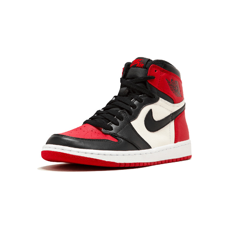 nike air jordan 1 bred toe aj1乔1 黑红脚趾 男鞋 555088-610