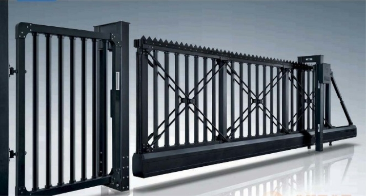 电动悬浮平移门折叠别墅门铝艺分段平移直线平开推拉伸缩防盗大门