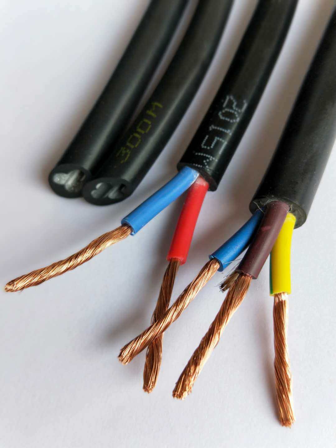 珠江护套电缆电线国标纯铜防水6平方rvv三心护套线