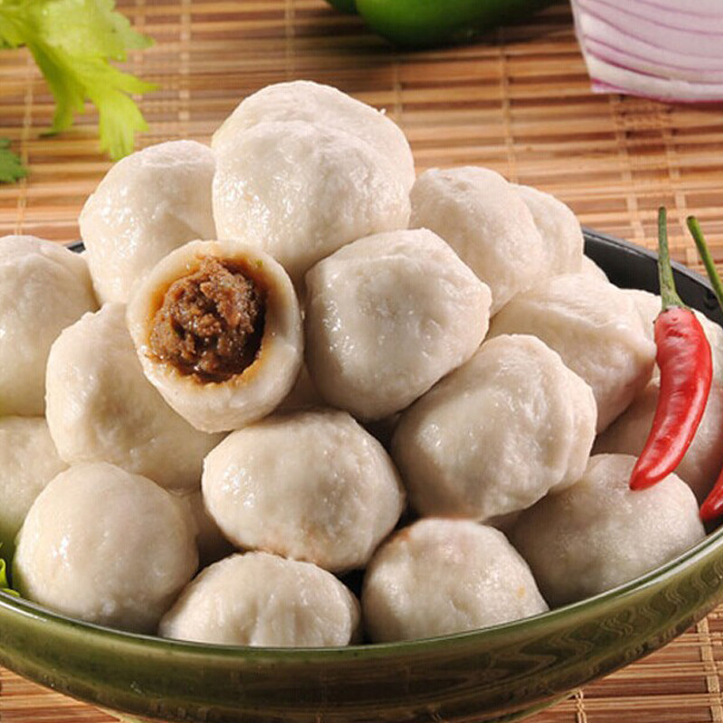 安井火锅促销福建品牌爆汁鱼丸关东丸子2500g肉丸