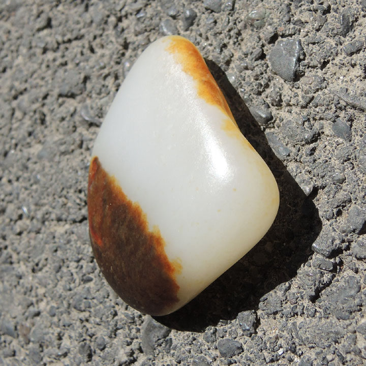 上下天地皮挂件雪花白玉牌子籽料吊坠f 方言和田玉特惠仅仅26800元