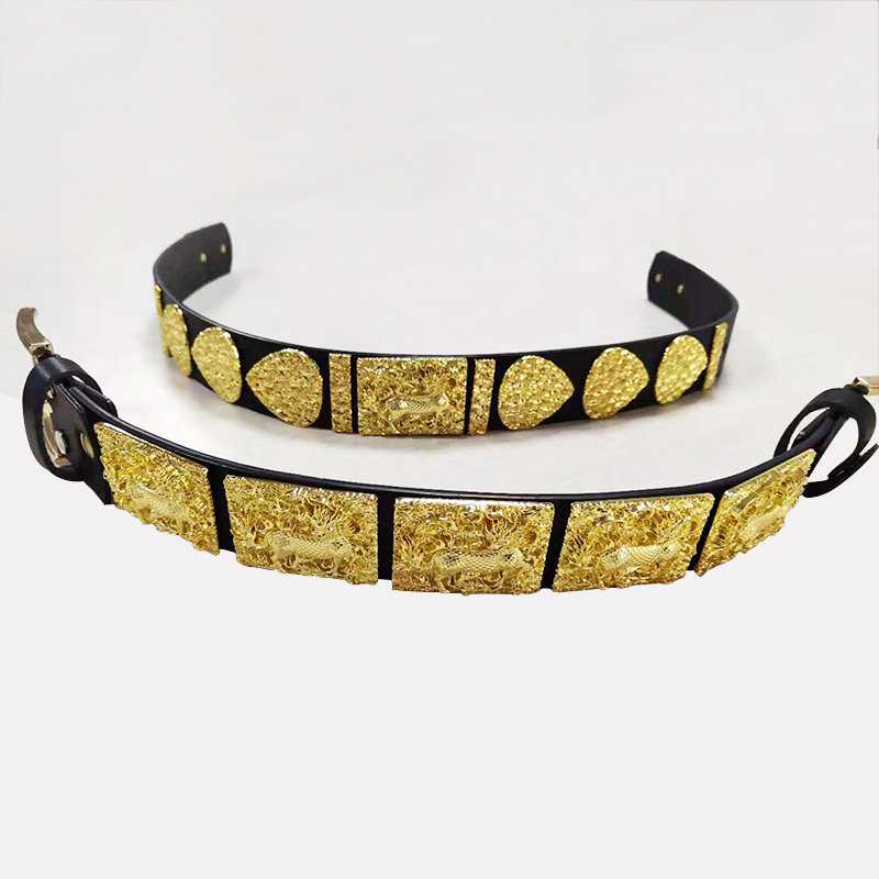 麒麟明制飞鱼服曳锦衣卫革带人造革汉服腰带合金腰带