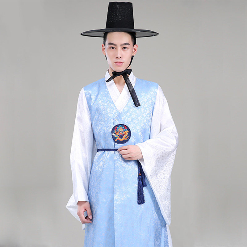 韩国宫廷传统男士大圆大长今朝鲜族少数民族大檐帽表帽子