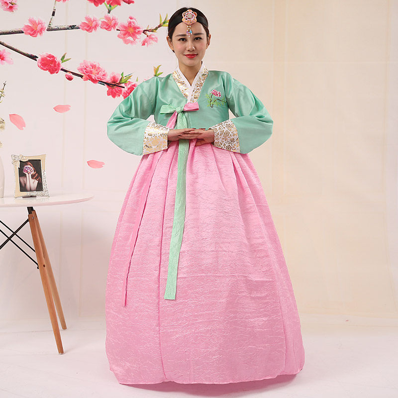 民族传统女士韩服韩国古装宫廷朝鲜民族舞舞蹈民族服装