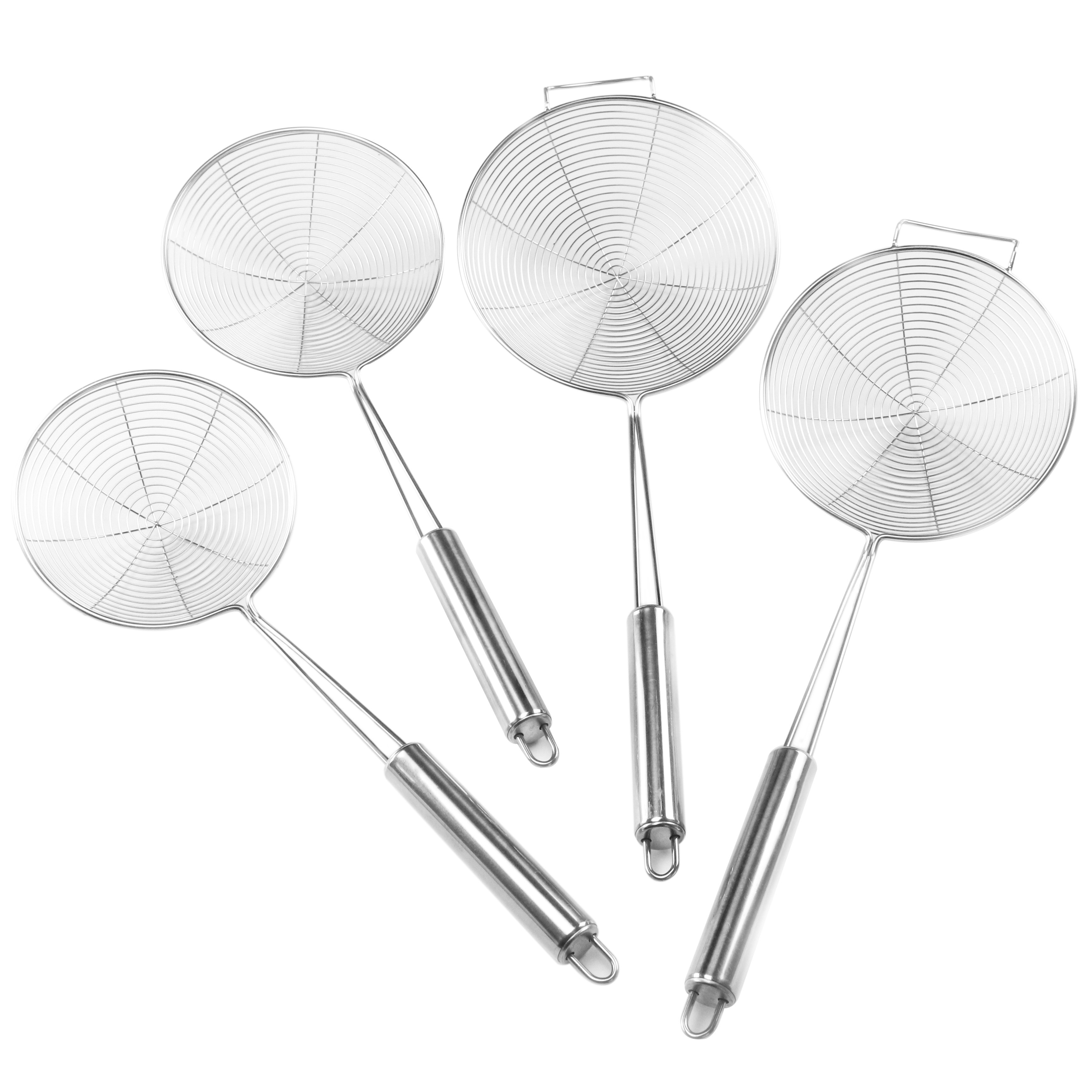 不锈钢火锅大号捞勺滤网过滤勺网筛子厨房捞面勺漏勺