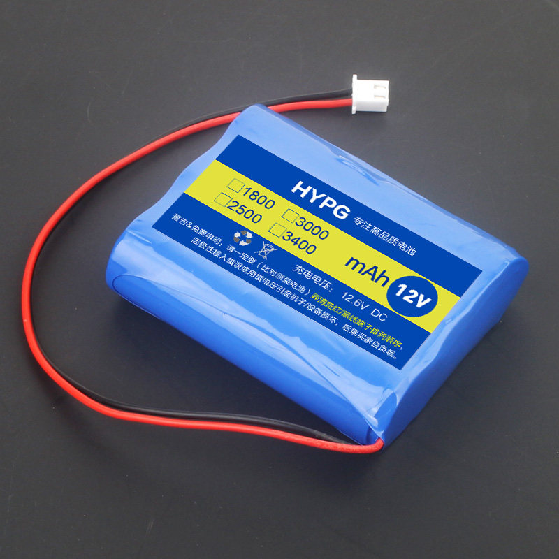 12v充电18650锂电池电池组11.1v广场舞音响监控器太阳能电池