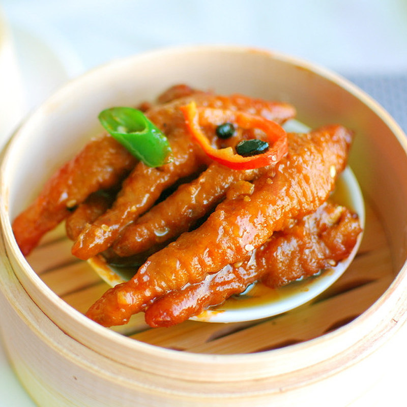 避风塘广式豉汁蒸凤爪250g秘制鸡爪早茶点心酒店速冻半成品食材