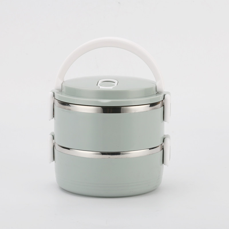 便当儿童小学生圆形饭盒1层2层3层多层防烫日饭盒