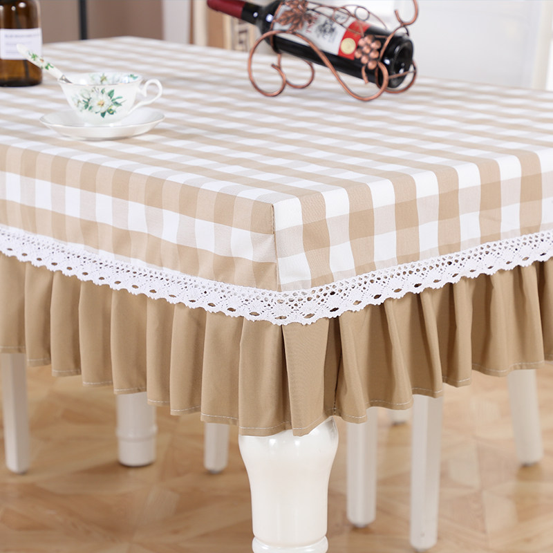 桌套桌布布艺棉麻小清新现代简约茶几布正方形餐桌桌罩长方形家用