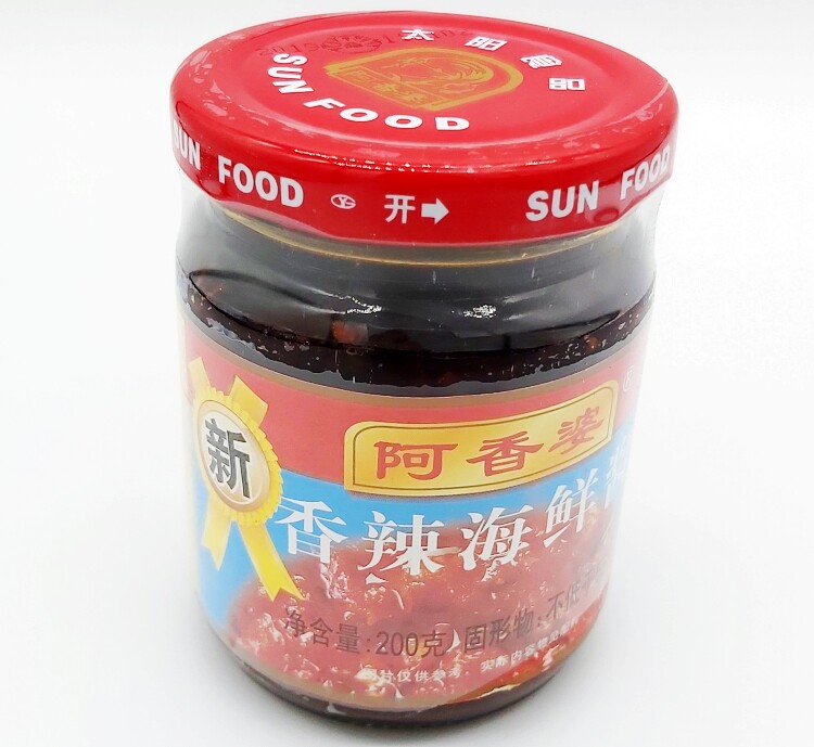 陕西阿香婆红油香辣酱海鲜200克拌饭炒菜烹调辣椒酱