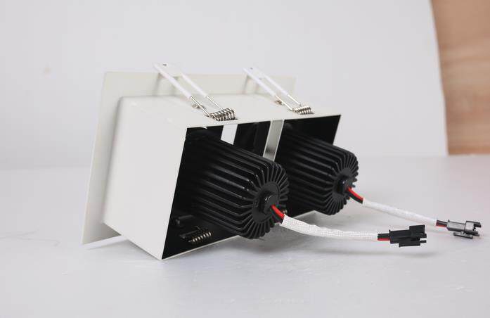 射灯进口科瑞科锐cree双头可调cob天花5w7w嵌入式射灯