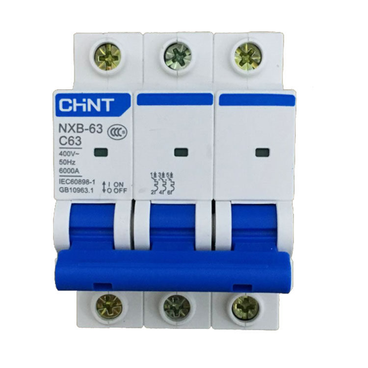 chnt正泰空气开关nxb-631p2p3p4p10a63a家用dz47空气开关