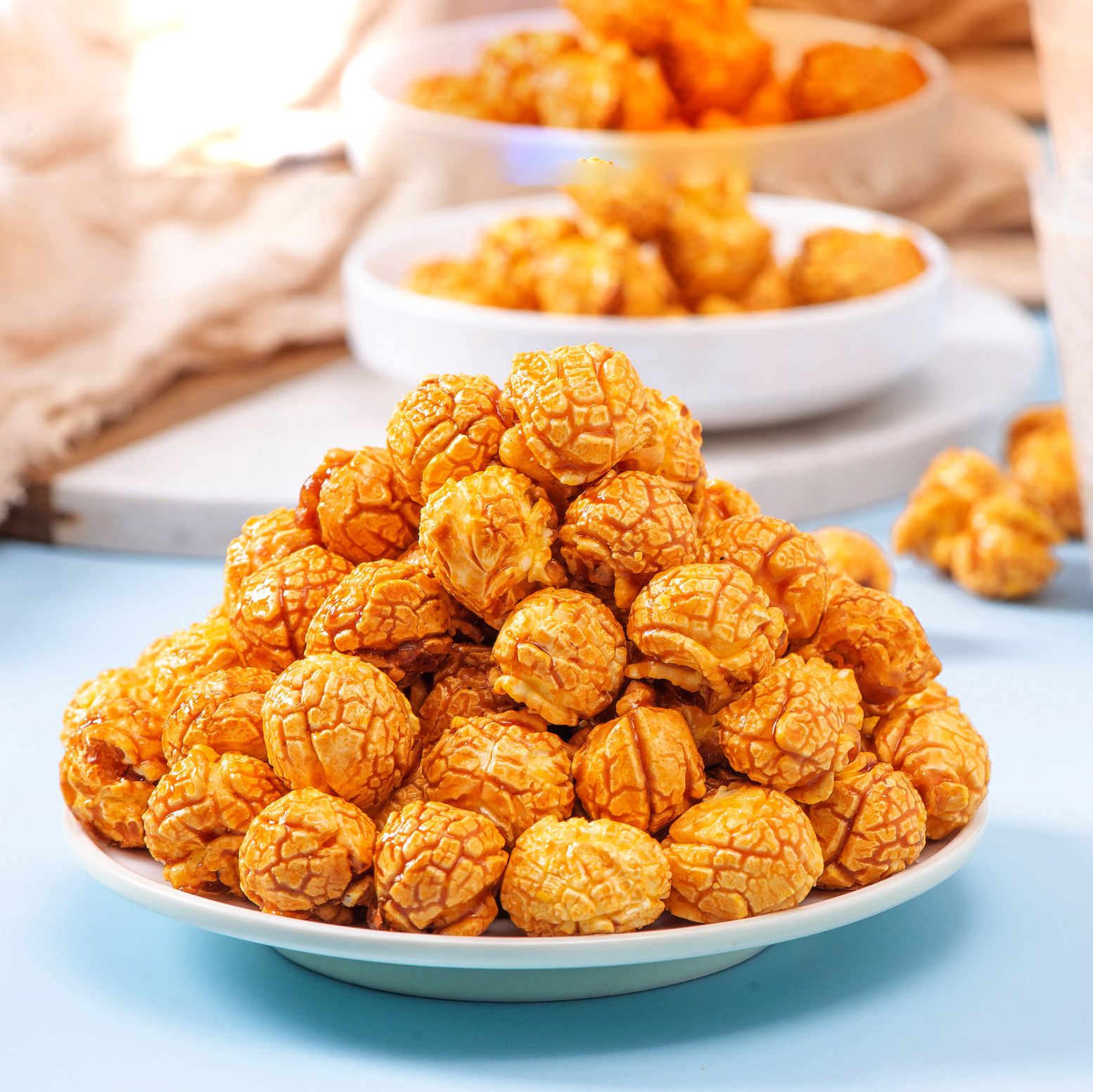 爆米花球形40g袋装玉米麻辣小龙膨化看剧ktv膨化食品