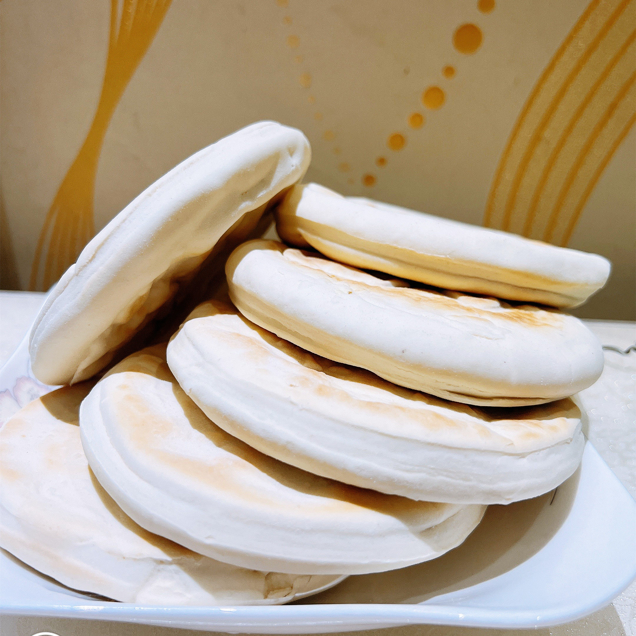 肉饼白吉馍饼坯肉夹馍饼里脊胚发面饼土耳其烤肉包点