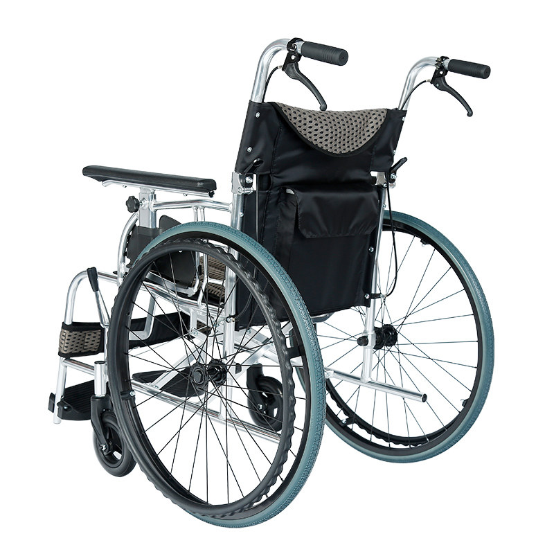 轮椅中进折叠轻便老年人代步车轮手推车便携超轻助行器器械