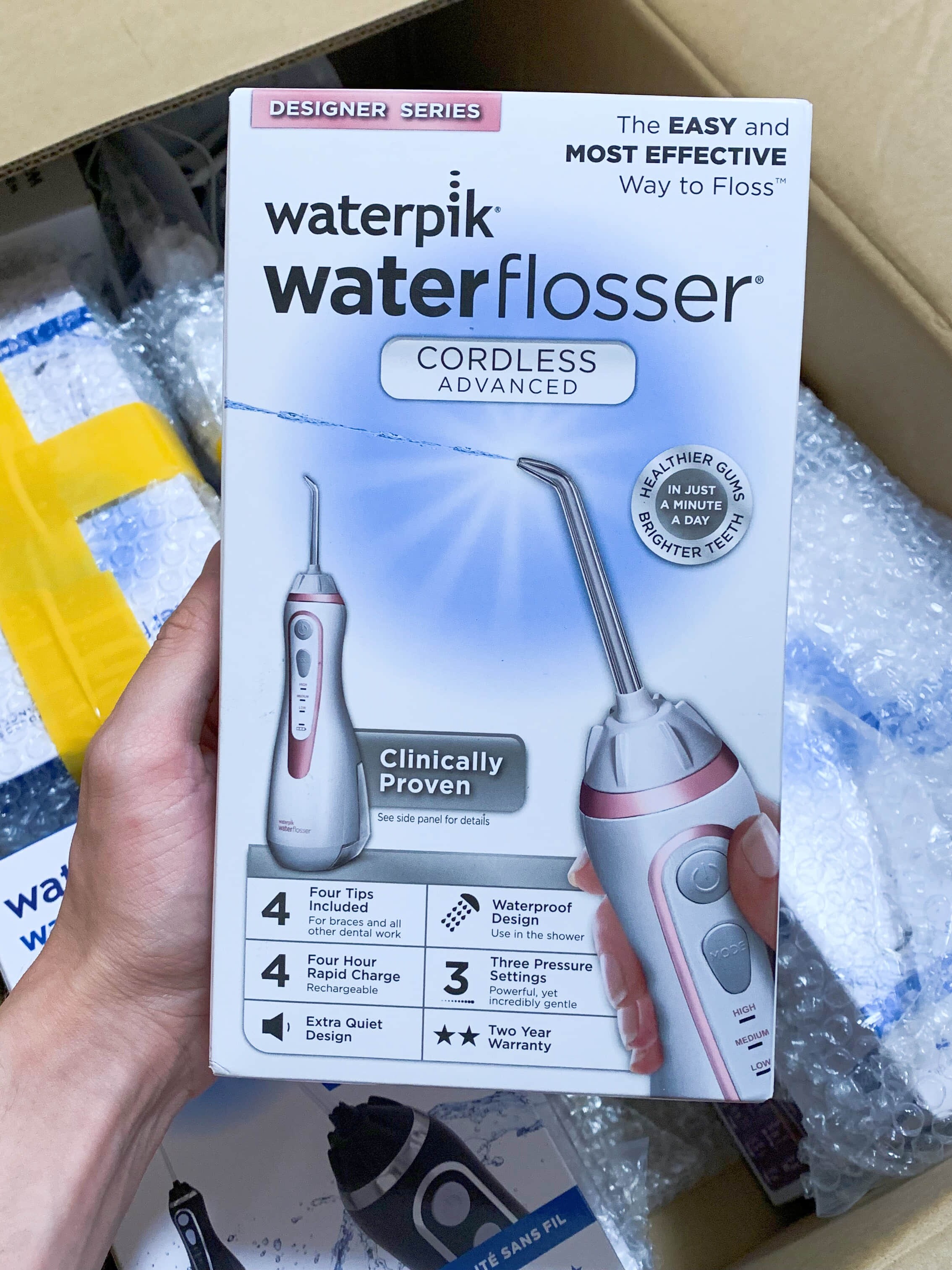 美国洁碧水牙线wp560ec便携冲牙器wp562ec美版waterpik正畸洗牙器