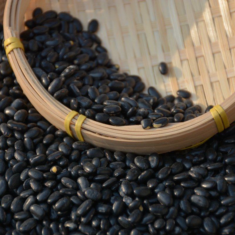 陕北农家自种古老肾形黄芯小黑豆转基因3斤包邮黑豆